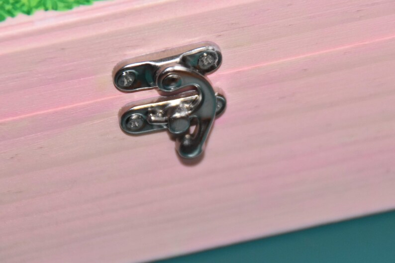 Hand Painted Roses Wooden Jewelry Box