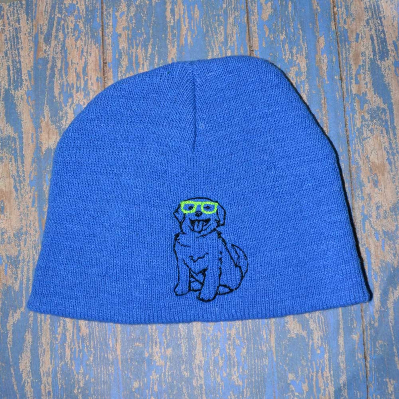 Youth Hipster Puppy With Glasses Winter Hat Etsy
