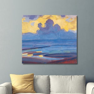 Piet Mondrian&#39;s By the Sea Print Canvas Art,Piet Mondrian Canvas Wall Art,Piet Mondrian Poster,Mondrian Painting,Vintage Poster Decor