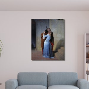 Francesco Hayez The Kiss Canvas Print Wall Decor,Francesco Hayez Canvas Wall Art,Francesco Hayez Poster Print Art, Romanticism Art