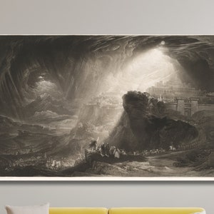 Joshua Commanding the Sun to Stand Still by John Martin Art,John Martin Print Wall Art,John Martin Canvas,John Martin Reproduction Poster