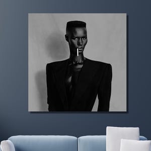 Grace Jones Canvas Wall Art,Grace Jones Poster,Iconic Music Legend Canvas Print,Music Wall Art,Quality Art Print