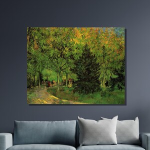 Vincent Van Gogh A Lane in the Public Garden at Arles Wall Art ,Van Gogh Canvas Art,Van Gogh Landscape Poster,Van Gogh Canvas Print Decor