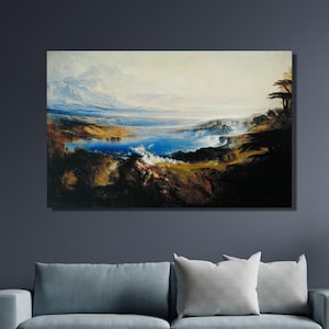 John Martin The Plains of Heaven Classic Art Print,John Martin Canvas Wall Art,John Martin Classic Art,John Martin Artworks, Canvas Wall Art