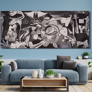 Pablo Picasso Guernica  Canvas Wall Art,Pablo Picasso Wall Decor,Canvas Poster,Picasso Printable Art,Guernica Print Art,Classical Art