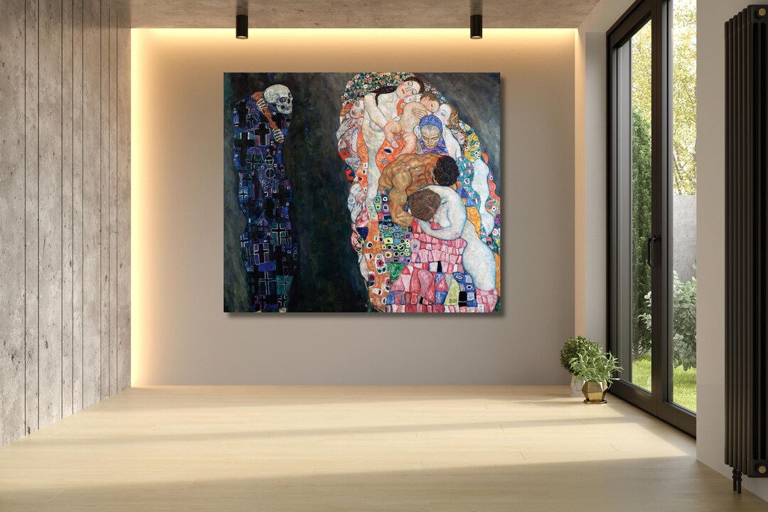 Gustav Klimt Death and Life (1910-1915) Poster Print Wall Art,klimt ...
