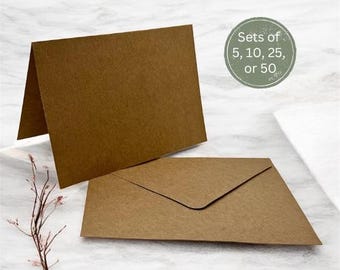 Set of 25 Blank Card and Envelopes for Papercraft A1 Cards Supplies 3.5x4.87 Stationary Plain Card Pack for Invitations DIY Greeting Cards