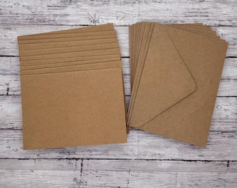 Blank Card and Envelope Set A1 Cards Card making Supplies for Papercraft 3.5x4.87 Stationary Plain Card Set Supplies for DIY Greeting Cards