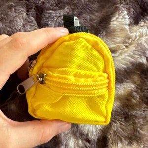 Mini Rucksack Schlüsselanhänger für Puppen, süßer kleiner Rucksack, Puppen Tragetasche, Geldbörse, 18-Zoll-Puppenkleidung, Armband Schlüsselanhänger Zubehör