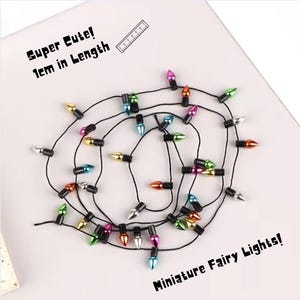 Miniatur Lichterkette für Miniatur Tannenbäume für Puppenhaus Accessoires für alle Ihre mini kreative Designs und Displays für winzige Modelle