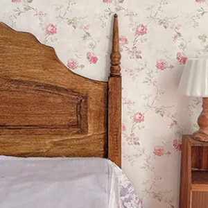 Tapete Puppenhaus Viktorianisches Dekor Blumenmuster Selbstklebende Tapete Für Innenarchitektur Miniaturhaus Geschenk Für Modellbauer