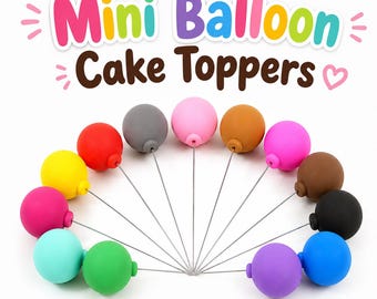 Mini Balões para Festas, Bolos e Miniaturas – Conjunto com 30 Balões em Miniatura