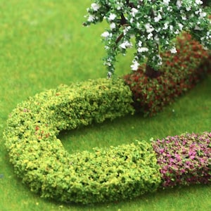 12 Miniatur immergrüne Büsche & Rosen – Feengarten, Modelleisenbahn, Puppenhaus, Kriegsspiel, Diorama, Modelleisenbahn, DIY Miniaturen