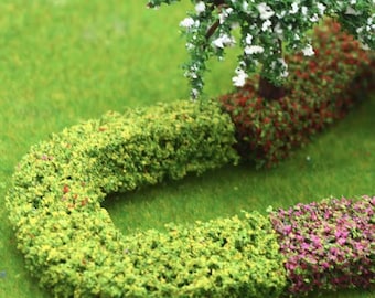 Realistic Shrubs Miniatures for Train Set foliage dollhouse garden decor wargaming and forest crafts or Fairy Gardens 12pc Set