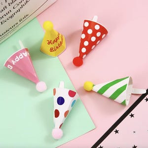 Selbst zusammenbauende Mini-Partyhüte: Perfekte Topper für Kuchen, Cupcakes und alle Ihre Mini-Feiern Fügen Sie Ihrer Party mit Leichtigkeit eine besondere Note!