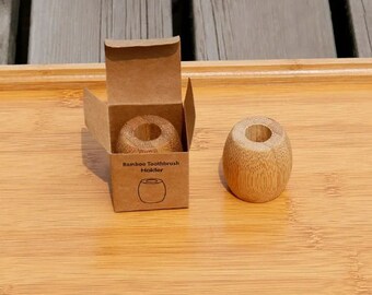 Eco Friendly toothbrush storage - Sustainable Bathroom Stand for Toothbrushes made by natural bamboo