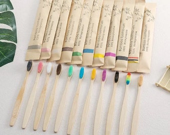Eco Friendly tooth brush set made by natural Bamboo tooth brush set