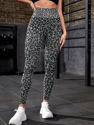 Leopard print leggings for yoga pants animal print leggings for women leggings