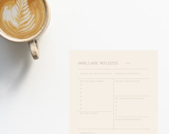 Daily reflection journal | learning to reflect and set goals | hormones in balance | cycle tracking | cycle living | diary