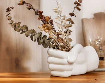 Ceramic Hand Vase: Vases, Ceramics, Hand Vase, Stone Vases, Home Decor, Interior Design Pieces, Modern Decor