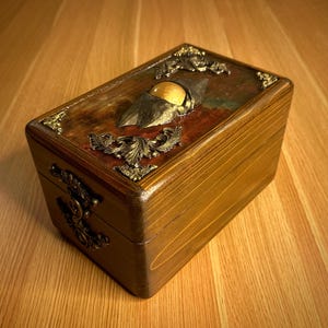 Scatola dei Tarocchi / mazzo cosmico / portafoto / portaoggetti da collezione / originale regalo in legno