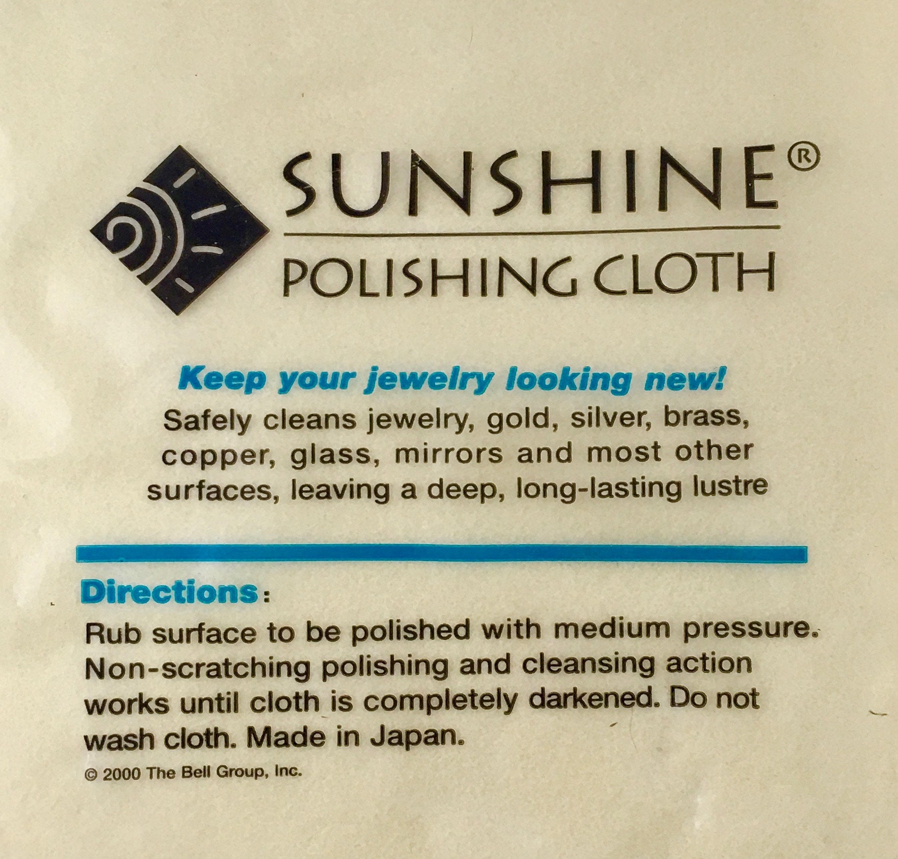 Large Polishing Cloth for Cleaning Your Sterling Silver 
