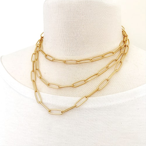 Paperclip Necklace or Bracelet Womens Trendy Jewelry Etsy