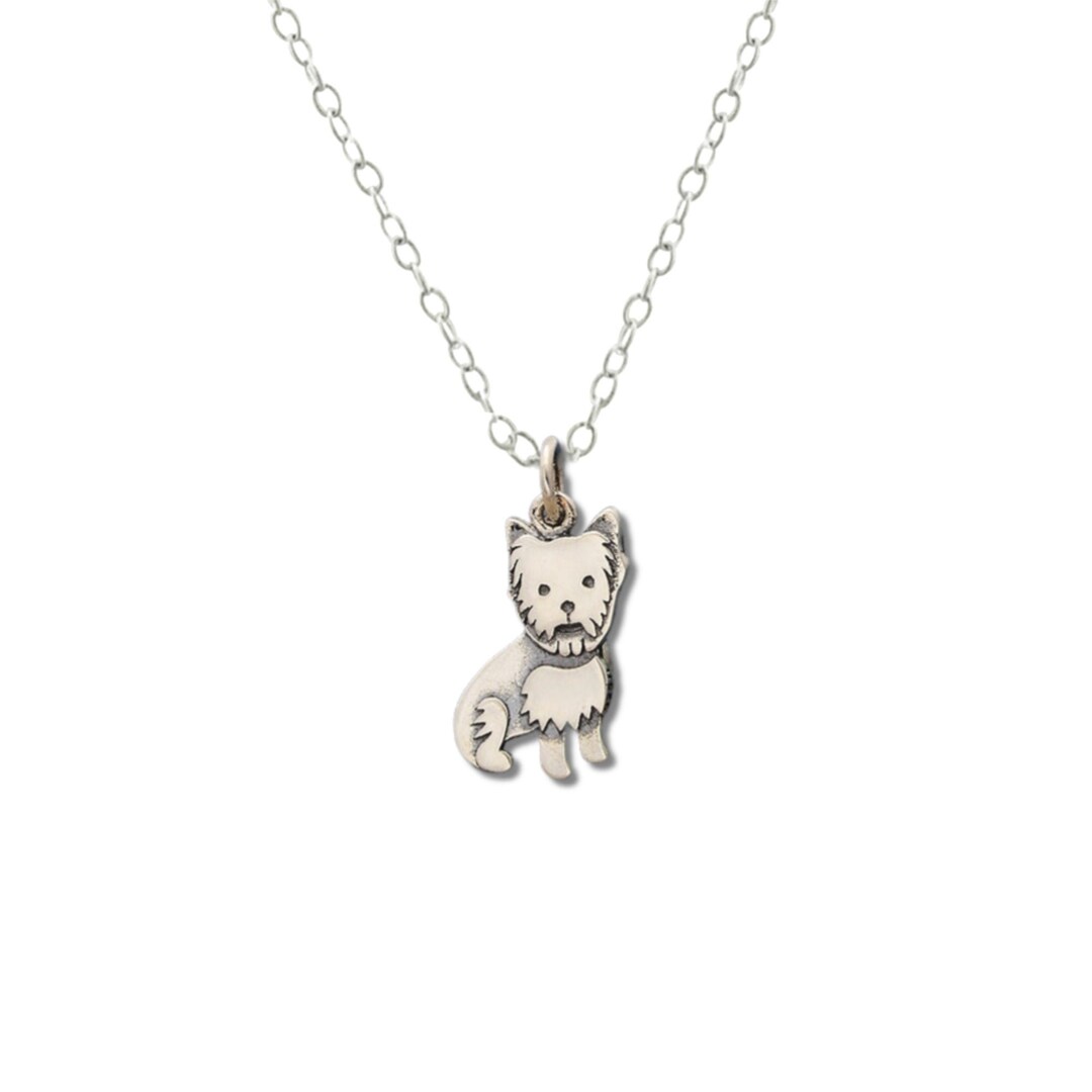 Yorkshire Terrier Necklace, Yorkie Gifts, Pet Jewelry, Sterling Silver