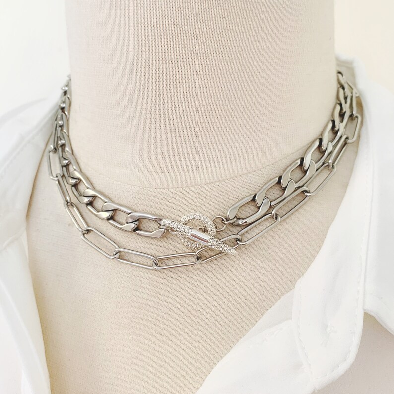 Paperclip Necklace or Bracelet Womens Trendy Jewelry Etsy