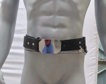 Luke Skywalker ROTJ Leather Costume Belt: Cosplay Prop with Saber Clip