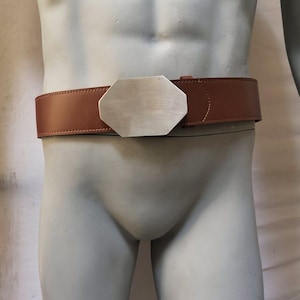 ROTJ Luke Skywalker Jedi Costume Belt with Saber Clip and Pouch Real Thick Material Return of the Jedi Cosplay