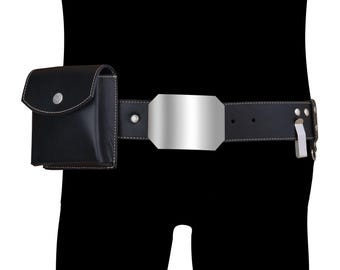 Luke Skywalker ROTJ Jedi Costume Belt: Leather Cosplay Prop