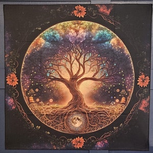 Tovaglia per altare albero della vita - tovaglia per altare colorata - arazzo da parete per dormitorio - tovaglia per santuario - tovaglia per tarocchi - grande tovaglia per altare - tovaglia spirituale