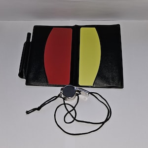 Cartes d’arbitre de football - Ensemble de cartes et de sifflets de football - cadeau d’anniversaire - fan de football - ensemble d’arbitres de football pour enfants - coffret cadeau pour enfants de Pâques