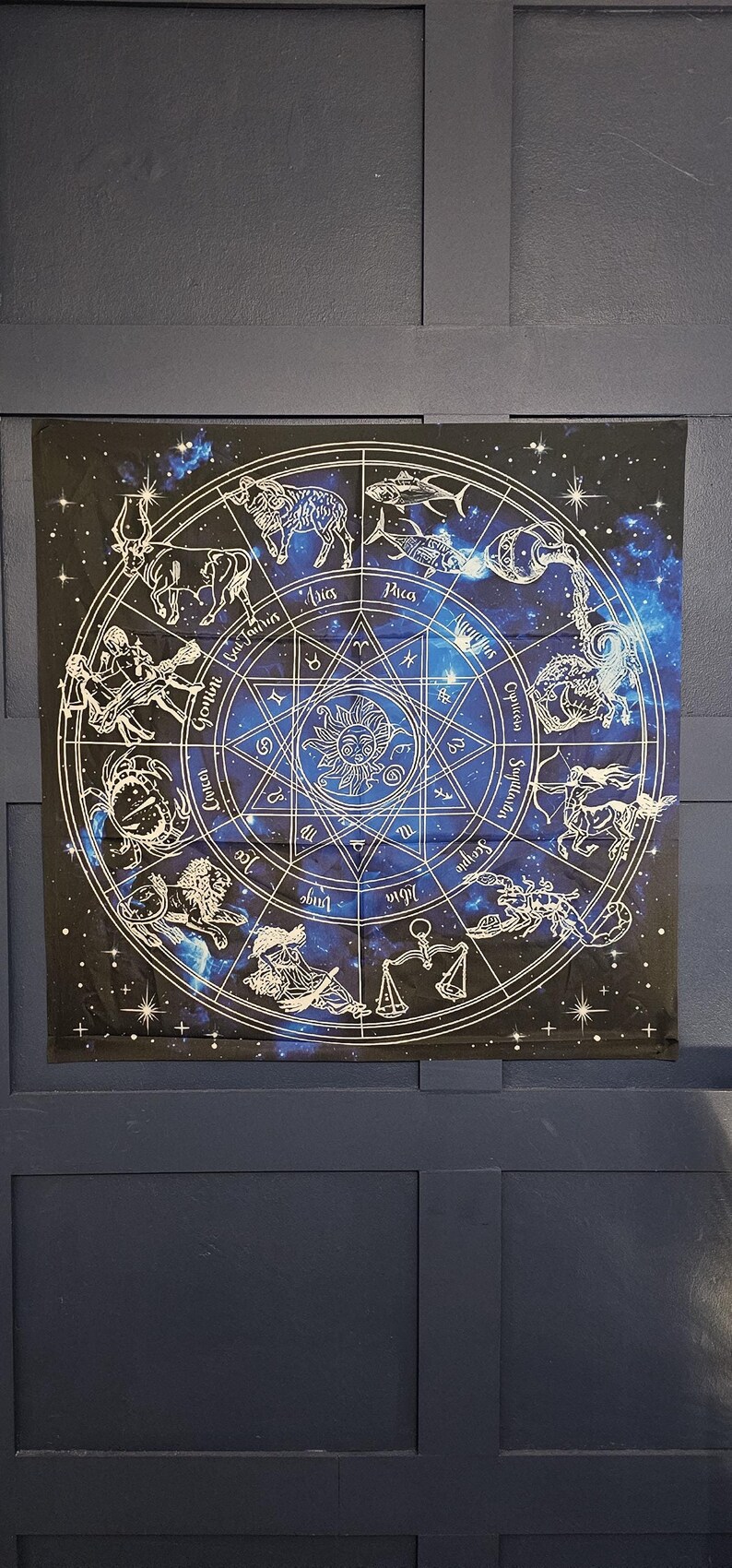 Constellation Runes Altar Cloth Mystical 12 Constellations Divination Tarot Mat – Altar ...