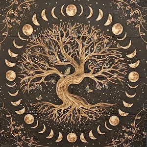 Tovaglia per altare albero della vita - tovaglia rustica per altare - arazzo da parete per dormitorio - tovaglia per santuario - tovaglia per tarocchi - grande tovaglia per altare - regalo di tovaglia spirituale