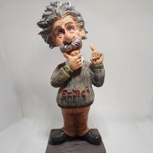 Albert Einstein - figurine - trendy Einstein figure - Christmas gift - physics gift - iconic figure - birthday gift - professor gift