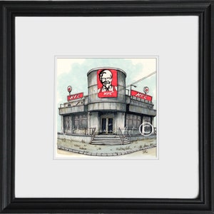 Finger lickin&#39;  Original art work inspired by KFC fast food.