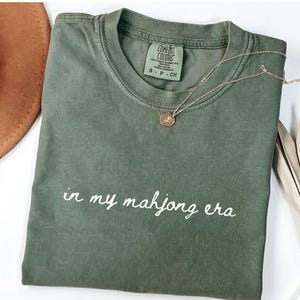 Comfort Colors® In My Mahjong Era Shirt Mahjong T-shirt, Mahjong Gifts Mahjong Player Tee Board Games Shirt Funny Mahjong Shirt