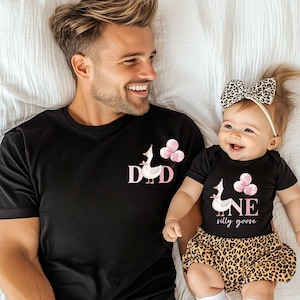 One Silly Goose 1st Birthday Birthday Comfort Colors  Shirt Silly GooseBirthday Family Shirts One Silly Goose Theme First Birthday Outfit