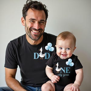 One Silly Boy Goose 1st  Birthday Comfort Colors  Shirt Silly Goose Birthday Family Shirts One Silly Goose Theme First Birthday Outfit