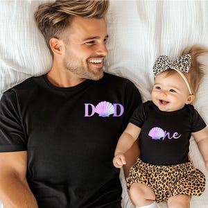 Oneder the Sea Birthday Comfort Colors Shirt Mermaid 1st Birthday Family Shirts Under the Water Theme First Bday Outfit One Mermaid