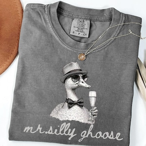 Retro Mr Silly Goose Groom Shirt Groom Funny Goose Lover Shirt Wedding Gift Funny Newlywed Gift For Groom Tee Gift for Groom
