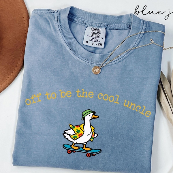 Comfort Colors® Cool Uncle Silly Goose Shirt Cool Uncle Club Tee Trendy New Pregnancy Announcement Tee