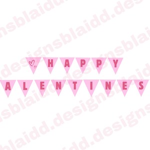 Happy Valentines Printable Banner