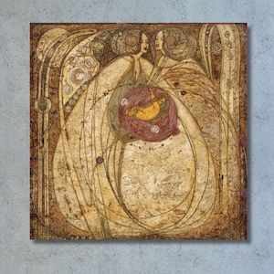Margaret Macdonald Mackintosh Creation of the Glasgow Fours Ready To Hang Canvas,Margaret Macdonald Poster,Margaret Macdonald Canvas Poster