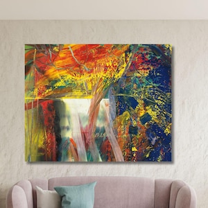 Gerhard Richter Clouds Art Poster/Canvas Art Print,Gerhard Richter Artworks,Abstraktes Bild canvas wall art print,Modern Wall Art decor