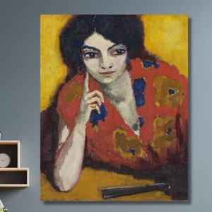 Kees van Dongen A Finger on her Cheek Art Print,Kees van Dongen Painting Art,Reproduction Print,Office Room Decor,Modern Canvas Wall Art