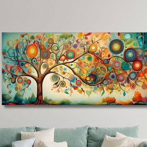 Gustav Klimt The Tree of Life,Gustav Klimt Style The Tree of Life Canvas ,Gustav Klimt Wall Art,Gustav Klimt Artwork Canvas,Ready To Hang