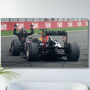 Sebastian Vettel Poster,Sebastian Vettel Canvas Print Art,Formula One,Sebastian Vettel Fan Gifts,Sebastian Vettel Canvas Art,Man Cave Decors